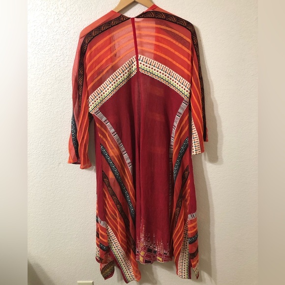 IVKO Sundance Splendid Inspirations Duster Kimono Cardigan Western - Size 40/42 - Picture 5 of 8